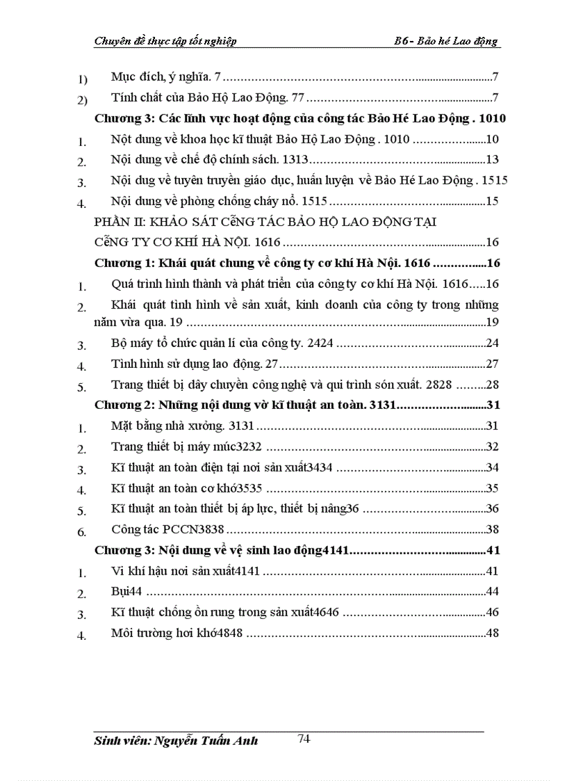 image for page Công tác Bảo Hộ Lao Động tại công ty cơ khí Hà Nội