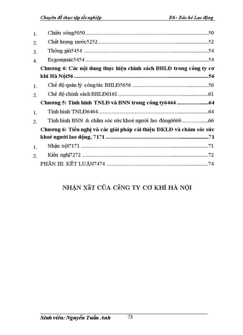 image for page Công tác Bảo Hộ Lao Động tại công ty cơ khí Hà Nội