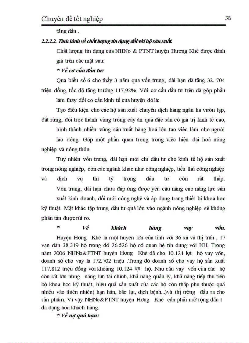 image for page Giải pháp nhằm nâng cao chất lượng tín dụng đối với hộ sản xuất tại NHNo&PTNT huyện Hương Khê tỉnh Hà Tĩnh