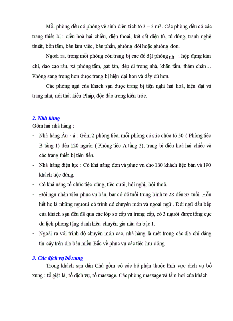image for page Chức năng, cơ cấu tổ chức bộ máy hoạt động kinh doanh tại khách sạn Dân Chủ