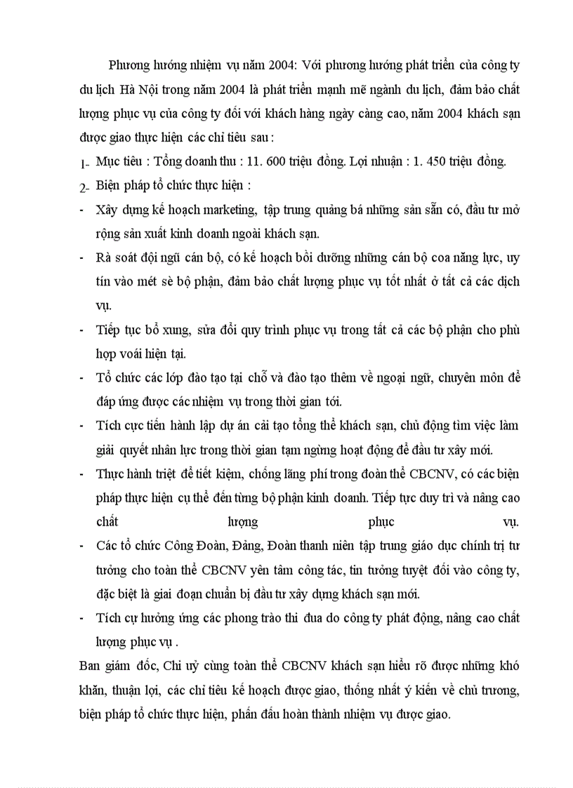 image for page Chức năng, cơ cấu tổ chức bộ máy hoạt động kinh doanh tại khách sạn Dân Chủ