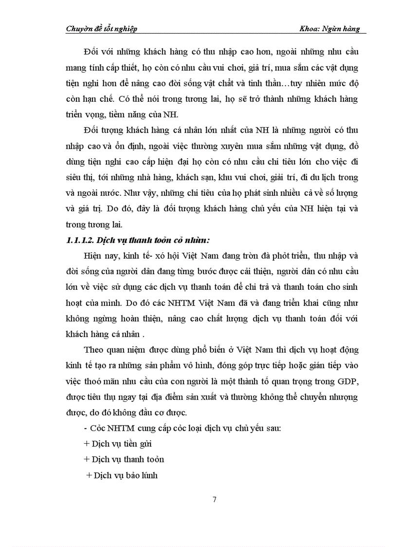 image for page Một số giải pháp nhằm hoàn thiện và nâng cao chất lượng dịch vụ thanh toán đối với khách hàng cá nhân tại Ngân hàng Đầu tư và Phát triển chi nhánh Quang Trung