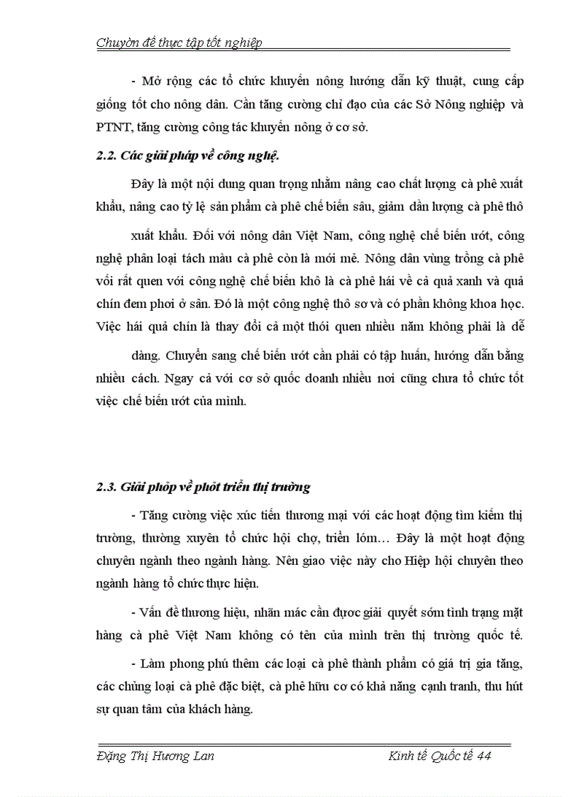 image for page Các giải pháp nhằm nâng cao năng lực cạnh tranh của mặt hàng cà phê Việt Nam.