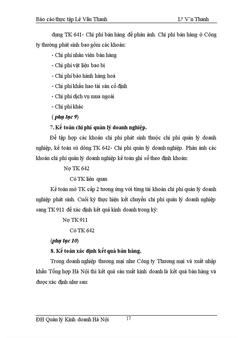 image for page Tổ chức công tác kế toán bán hàng và xác định kết quả bán hàng tại Công ty Thương mại và xuất nhập khẩu Tổng hợp Hà Nội