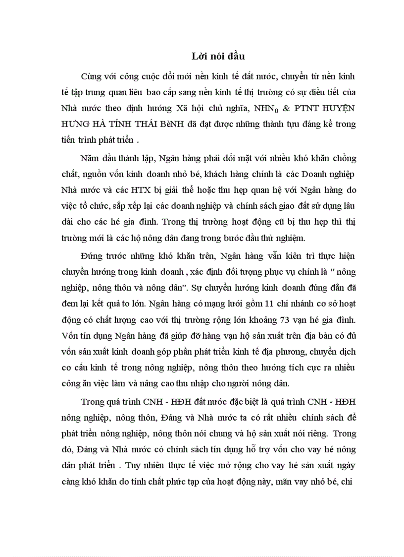 image for page Giải pháp nâng cao chất lượng tín dụng hộ sản xuất tại NHNo & PTNT huyện Hưng Hà tỉnh Thái Bình