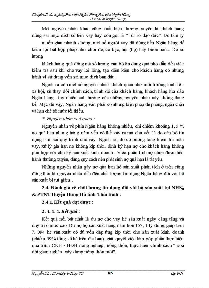 image for page Giải pháp nâng cao chất lượng tín dụng hộ sản xuất tại NHNo & PTNT huyện Hưng Hà tỉnh Thái Bình