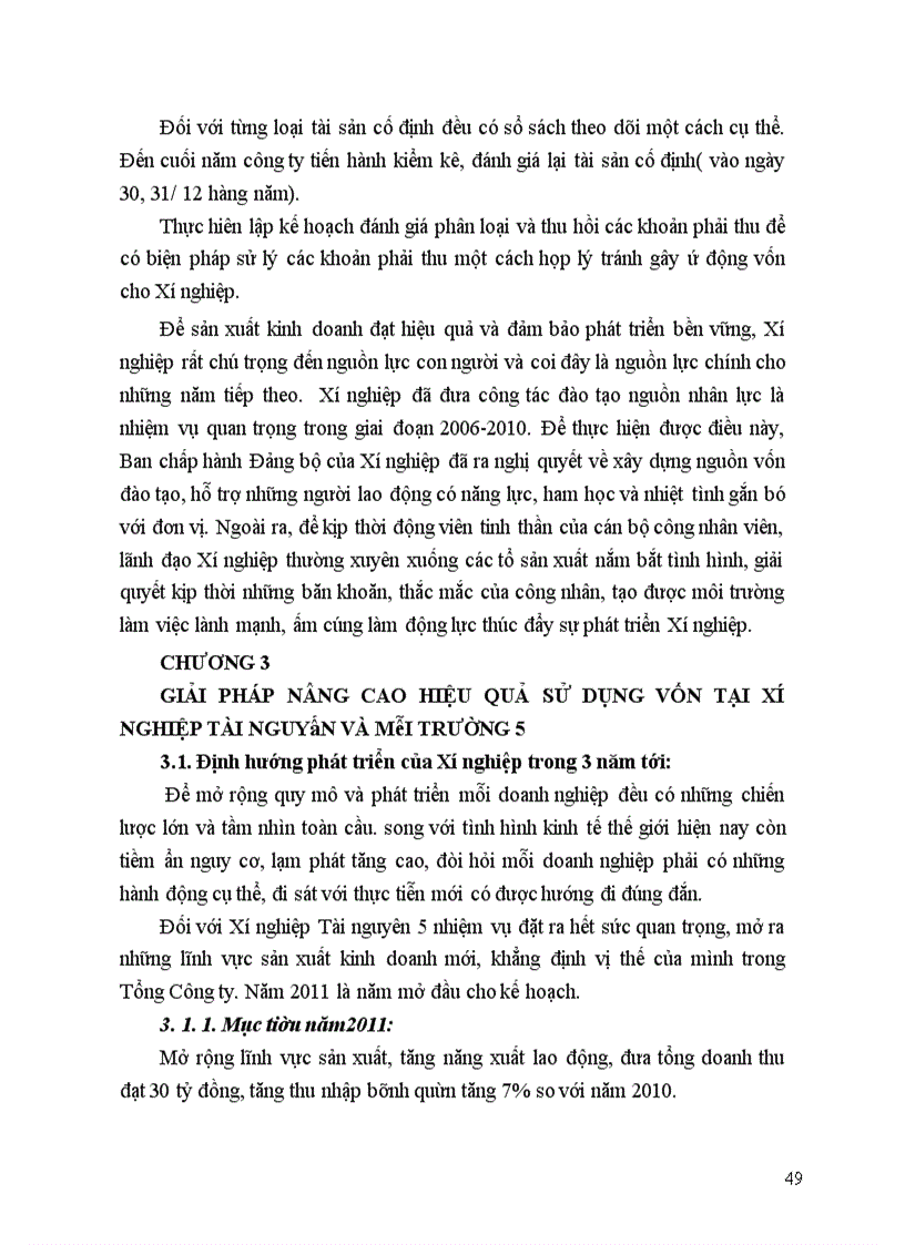image for page Giải pháp nâng cao hiệu quả sử dụng vốn kinh doanh tại Xí nghiệp Tài nghuyên Môi trường 5 Chú ý