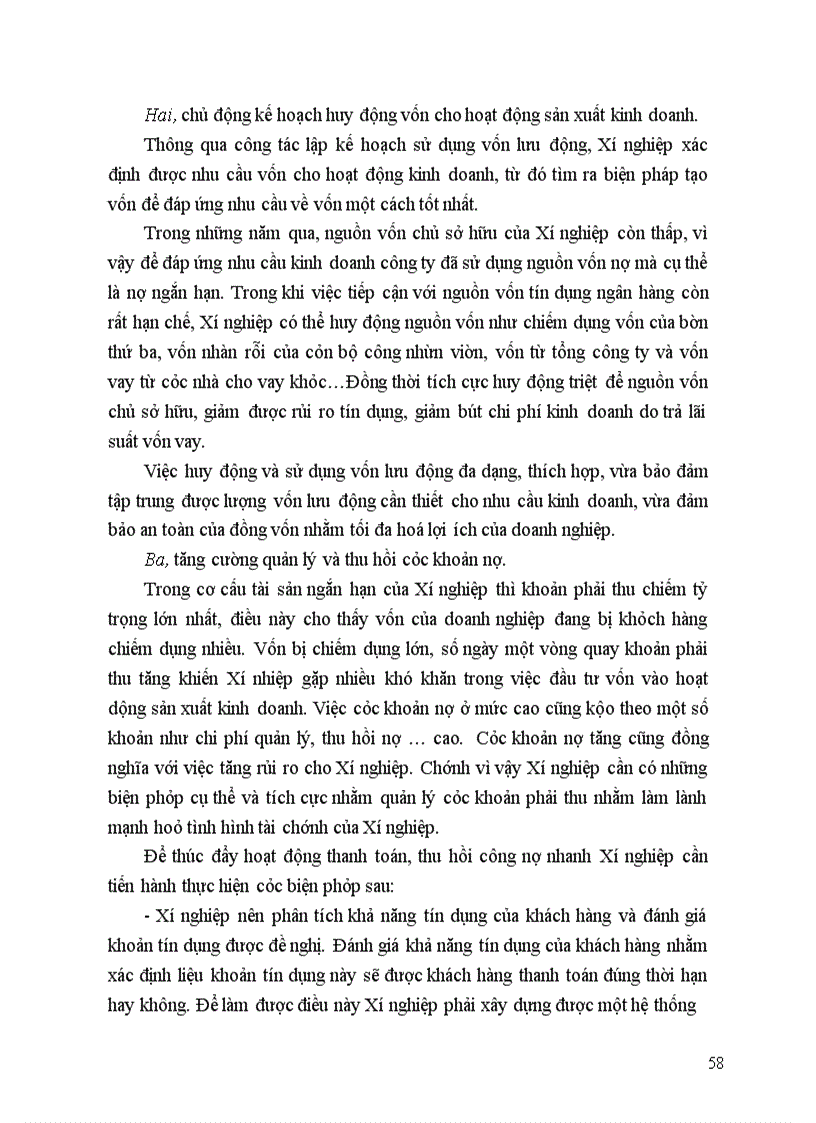 image for page Giải pháp nâng cao hiệu quả sử dụng vốn kinh doanh tại Xí nghiệp Tài nghuyên Môi trường 5 Chú ý