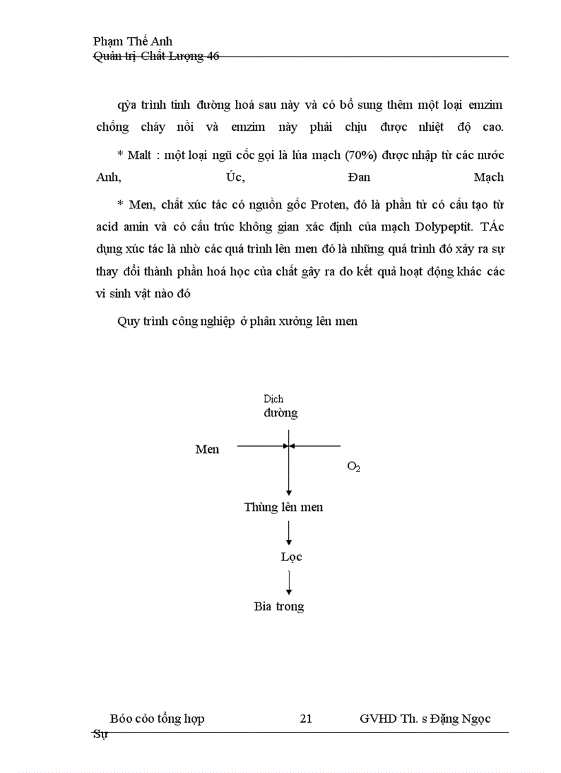 image for page Hoạt động nâng cao chất lượng quy trình sản xuất bia hơi ở công ty bia VIỆT HÀ