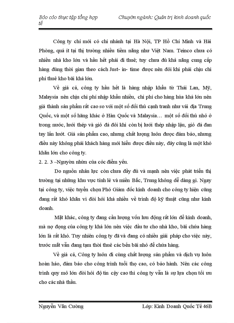 image for page Thực tập tổng hợp tại Công ty TEINCo