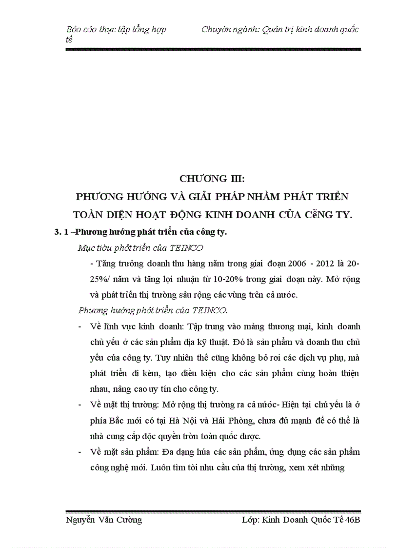 image for page Thực tập tổng hợp tại Công ty TEINCo