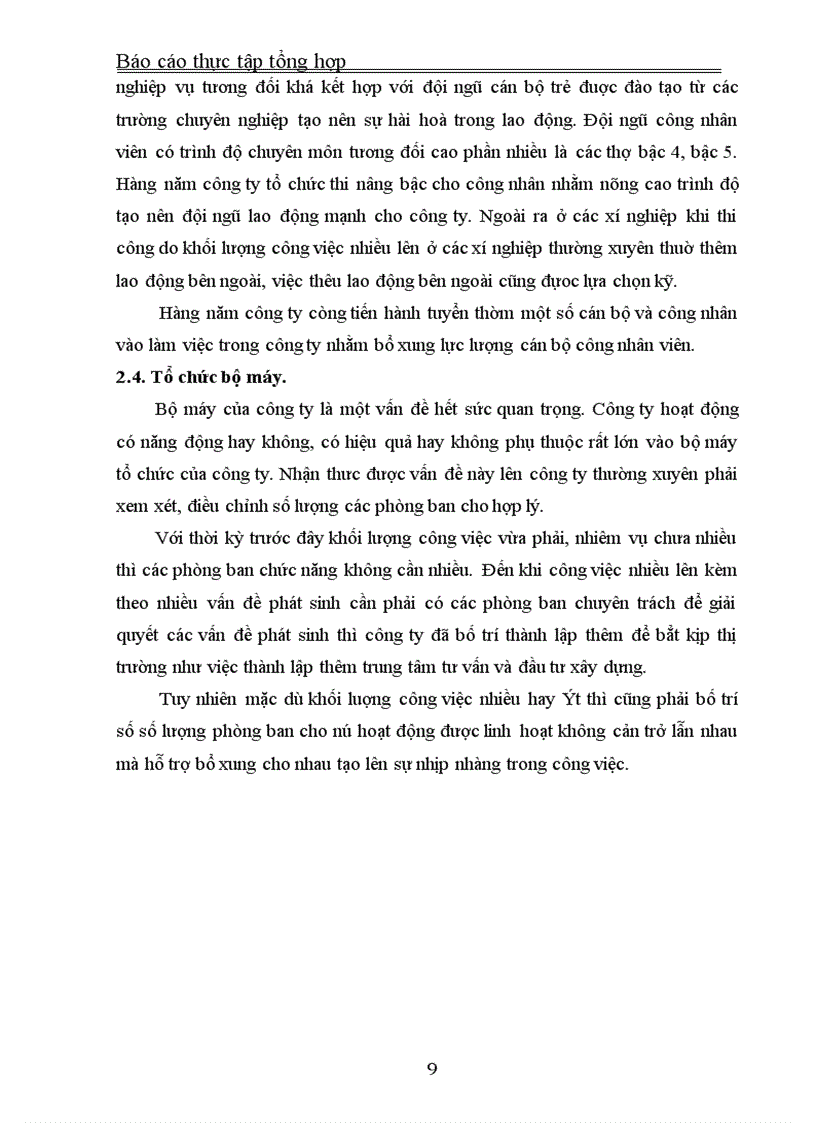 image for page Báo cáo thực tập tổng hợp tại Công ty Xây dụng Dân dụng Hà Nội