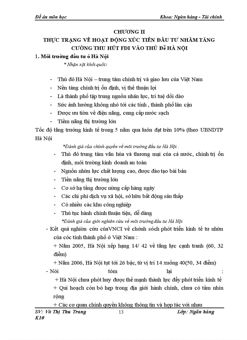 image for page Hoạt động xúc tiến đầu tư nhằm tăng cường thu hút đầu tư trực tiếp nước ngoài vào thủ đô Hà Nội: Thực trạng và giải pháp