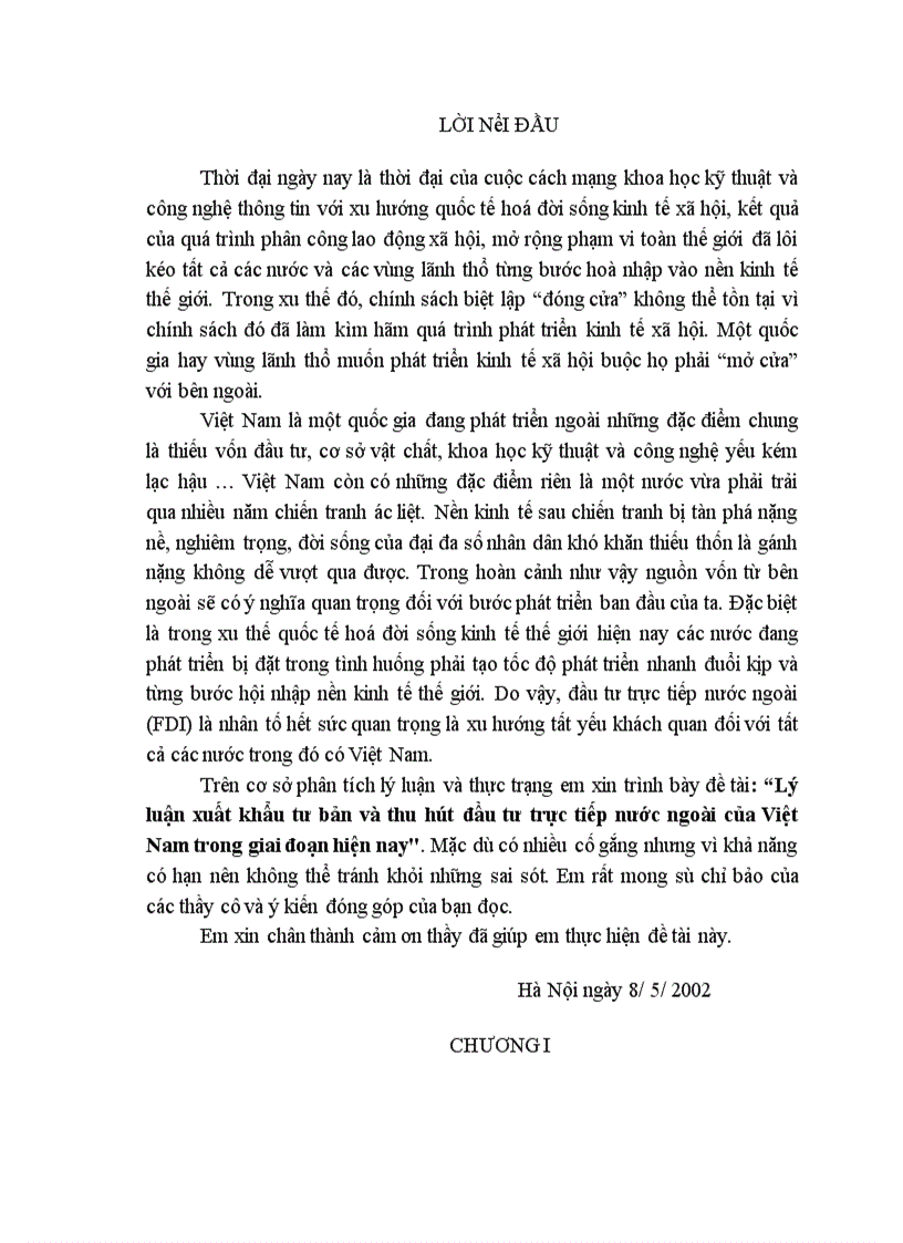 image for page Lý luận xuất khẩu tư bản và thu hút đầu tư trực tiếp nước ngoài của Việt Nam trong giai đoạn hiện nay