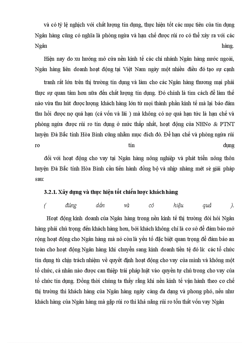 image for page Rủi ro tín dụng và hạn chế rủi ro tín dụng tại Ngân Hàng nông nghiệp và phát triển nông thôn huyện Đà Bắc tỉnh Hòa Bình