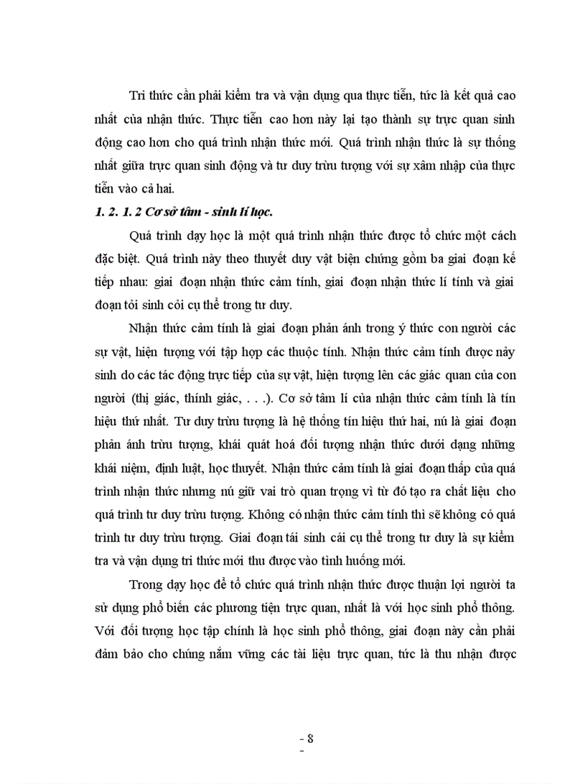 image for page Dạy học kĩ thuật công nghiệp lớp 11 phổ thông trung học theo phương pháp dạy học trực quan nâng cao hứng thú học tập của học sinh, tạo điều kiện cho học sinh phát triển khả năng tư duy trừu tượng, phát triển năng lực kĩ thuật, óc sáng tạo, nắm vững tri thức