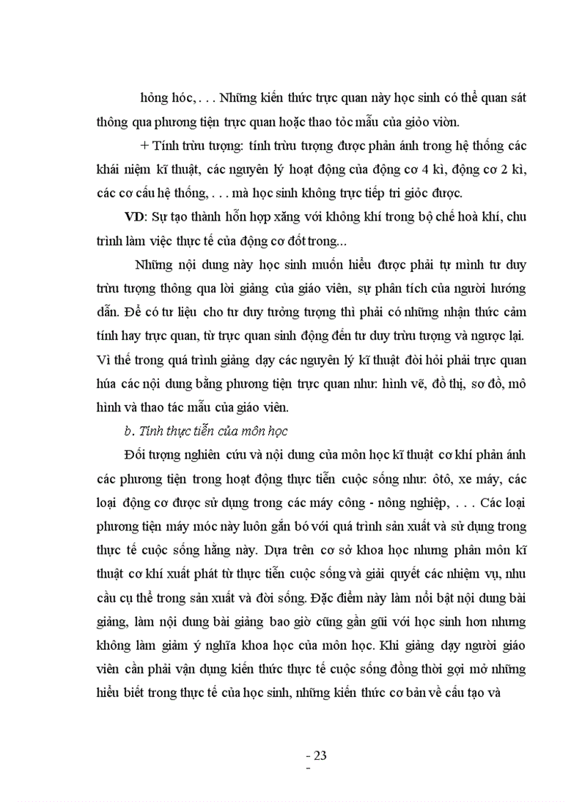 image for page Dạy học kĩ thuật công nghiệp lớp 11 phổ thông trung học theo phương pháp dạy học trực quan nâng cao hứng thú học tập của học sinh, tạo điều kiện cho học sinh phát triển khả năng tư duy trừu tượng, phát triển năng lực kĩ thuật, óc sáng tạo, nắm vững tri thức