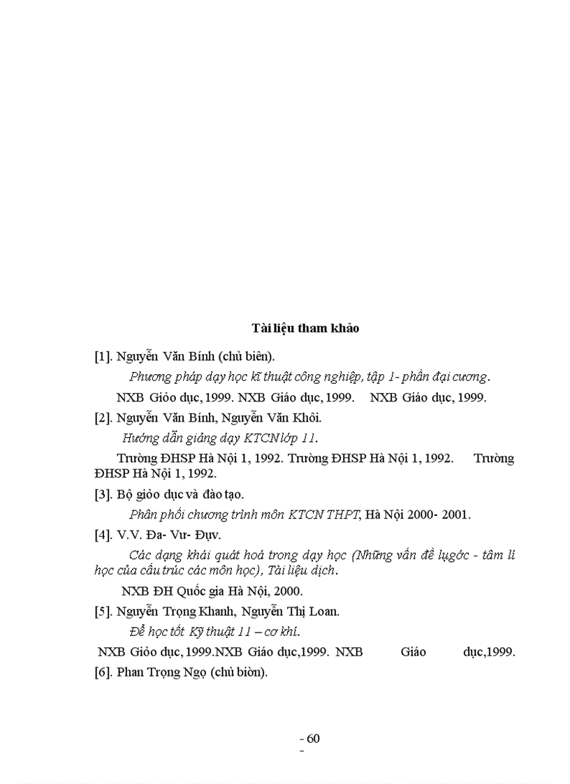 image for page Dạy học kĩ thuật công nghiệp lớp 11 phổ thông trung học theo phương pháp dạy học trực quan nâng cao hứng thú học tập của học sinh, tạo điều kiện cho học sinh phát triển khả năng tư duy trừu tượng, phát triển năng lực kĩ thuật, óc sáng tạo, nắm vững tri thức