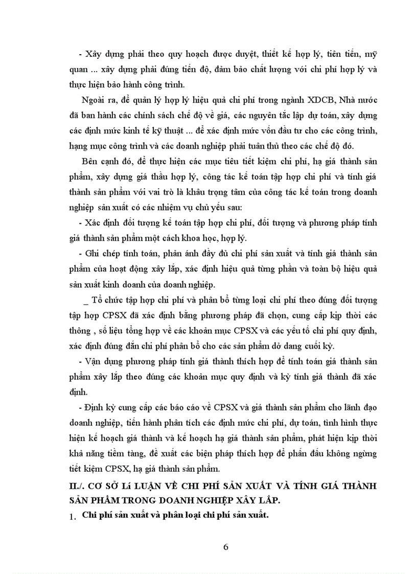 image for page Tổ chức hạch toán chi phí sản xuất và tính giá thành sản phẩm tại Công ty xây dựng Sông Đà II