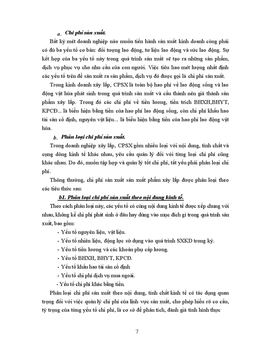 image for page Tổ chức hạch toán chi phí sản xuất và tính giá thành sản phẩm tại Công ty xây dựng Sông Đà II