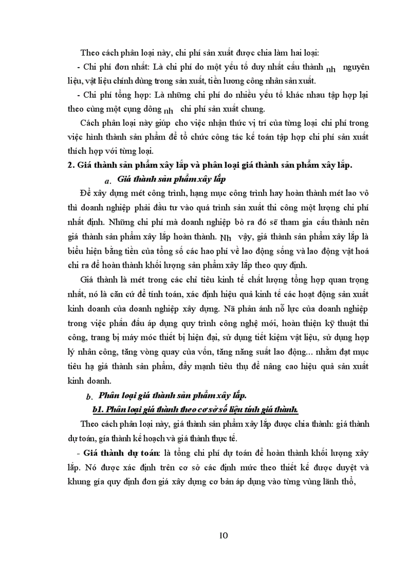 image for page Tổ chức hạch toán chi phí sản xuất và tính giá thành sản phẩm tại Công ty xây dựng Sông Đà II