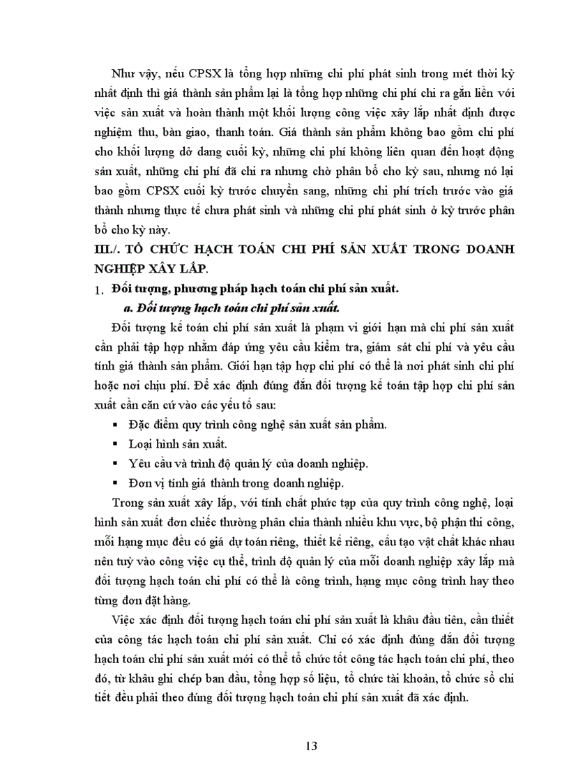 image for page Tổ chức hạch toán chi phí sản xuất và tính giá thành sản phẩm tại Công ty xây dựng Sông Đà II