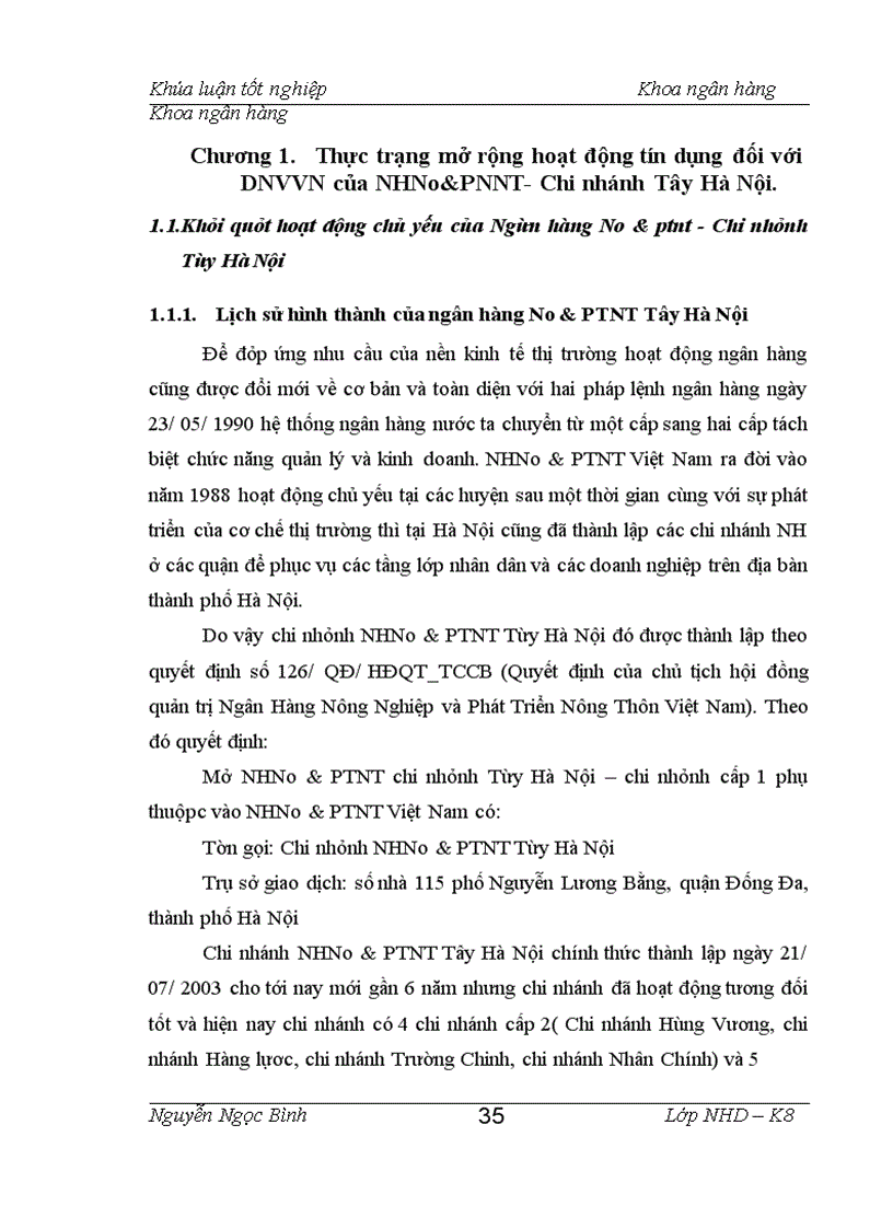 image for page Giải pháp mở rộng hoạt động cho vay đối với doanh nghiệp vừa và nhỏ tại NHNo Tây Hà Nội