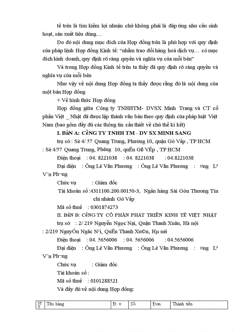 image for page Trình bày đặc điểm một bản hợp đồng kinh tế. Chứng minh những đặc điểm đó qua một bản hợp đồng cụ thể