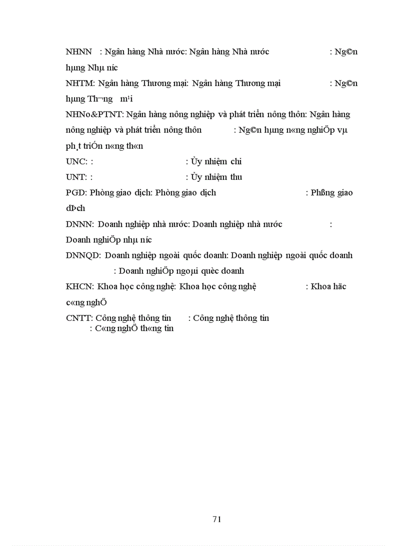 image for page Giải pháp hoàn thiện và mở rộng phương tiện thanh toán bằng séc tại Chi nhánh NHNo&PTNT Bắc Hà Nội