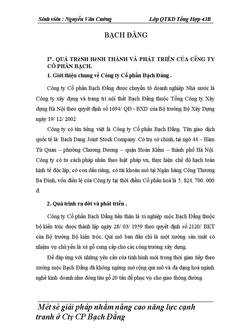 image for page Một số giải pháp nâng cao năng lực cạnh tranh ở công ty cổ phần Bặch Đằng