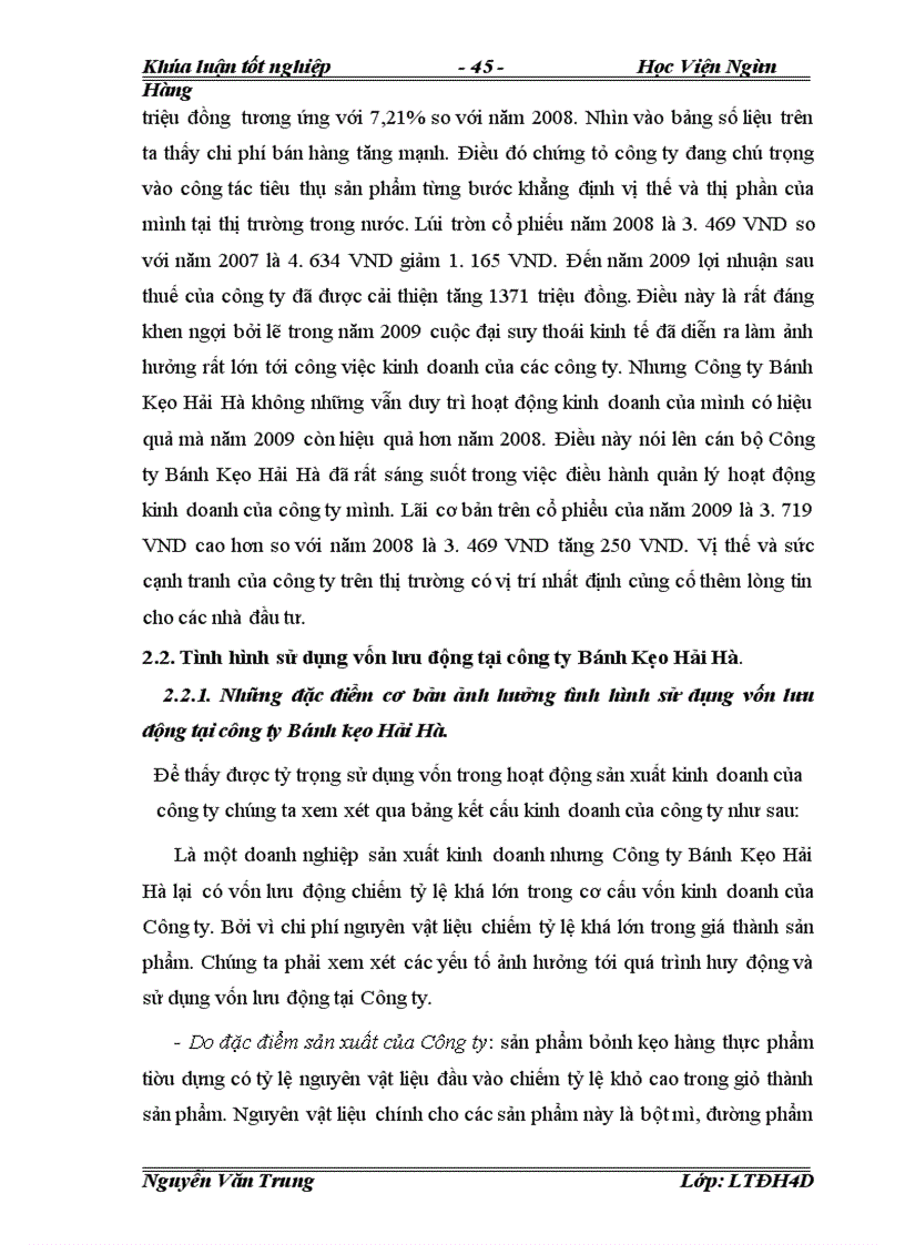 image for page Vốn lưu động và Giải pháp nâng cao hiệu quả sử dụng vốn lưu động tại Công ty Cổ Phần Bánh Kẹo Hải Hà.
