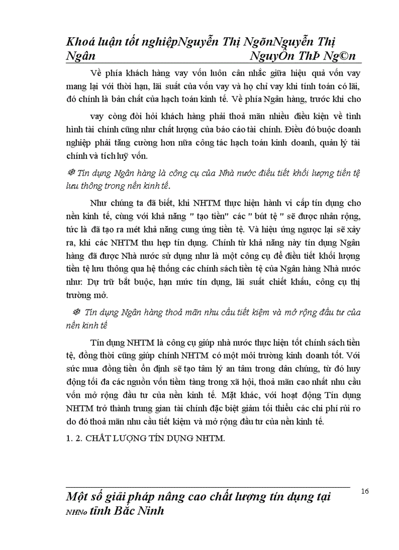 image for page Một số giải pháp nâng cao chất lượng tín dụng tại Ngân hàng Nông nghiệp và Phát triển Nông thôn tỉnh Bắc Ninh