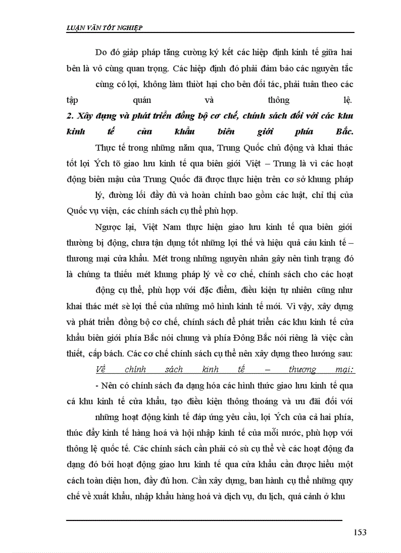 image for page Khu kinh tế cửa khẩu và tác động của nó đối với việc phát triển vùng Đông Bắc