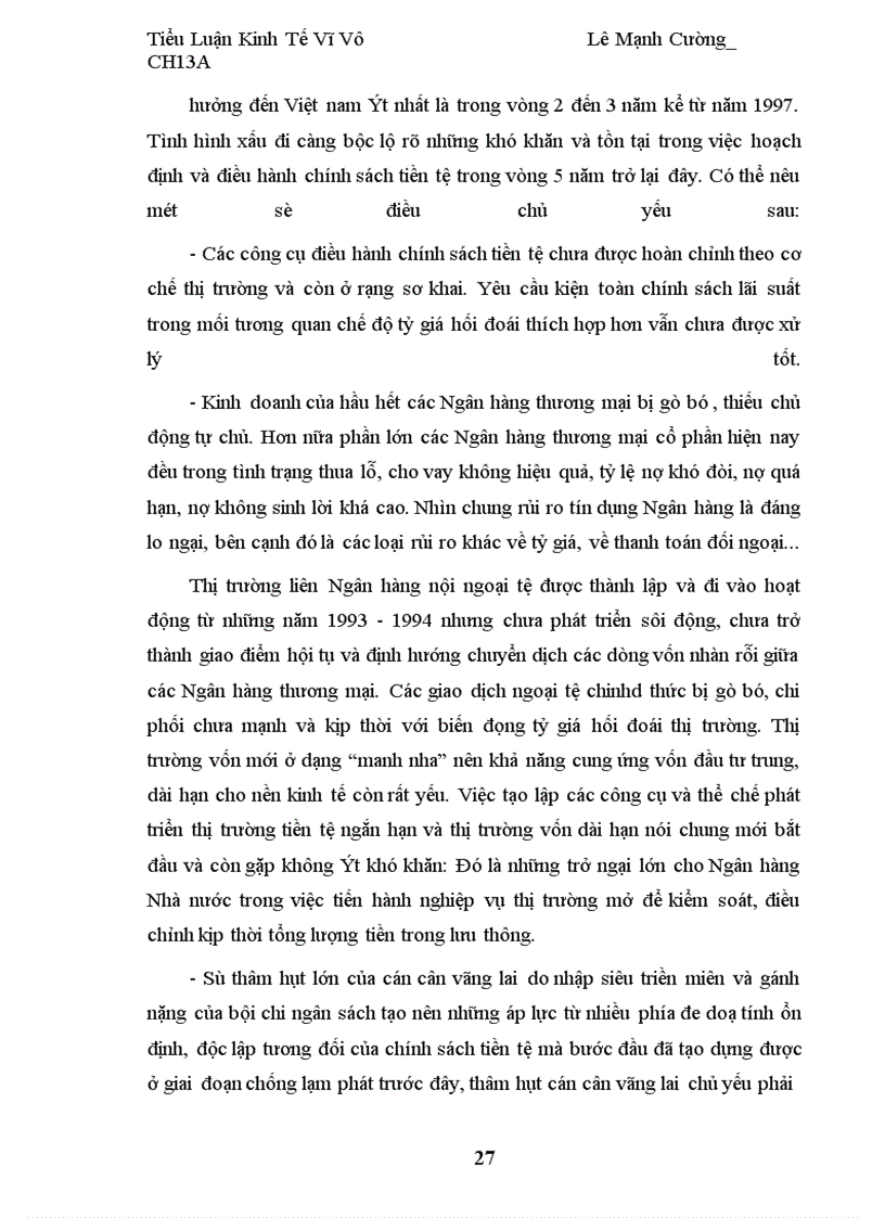 image for page Ngân Hàng Trung ương và các công cụ điều hành chính sách tiền tệ