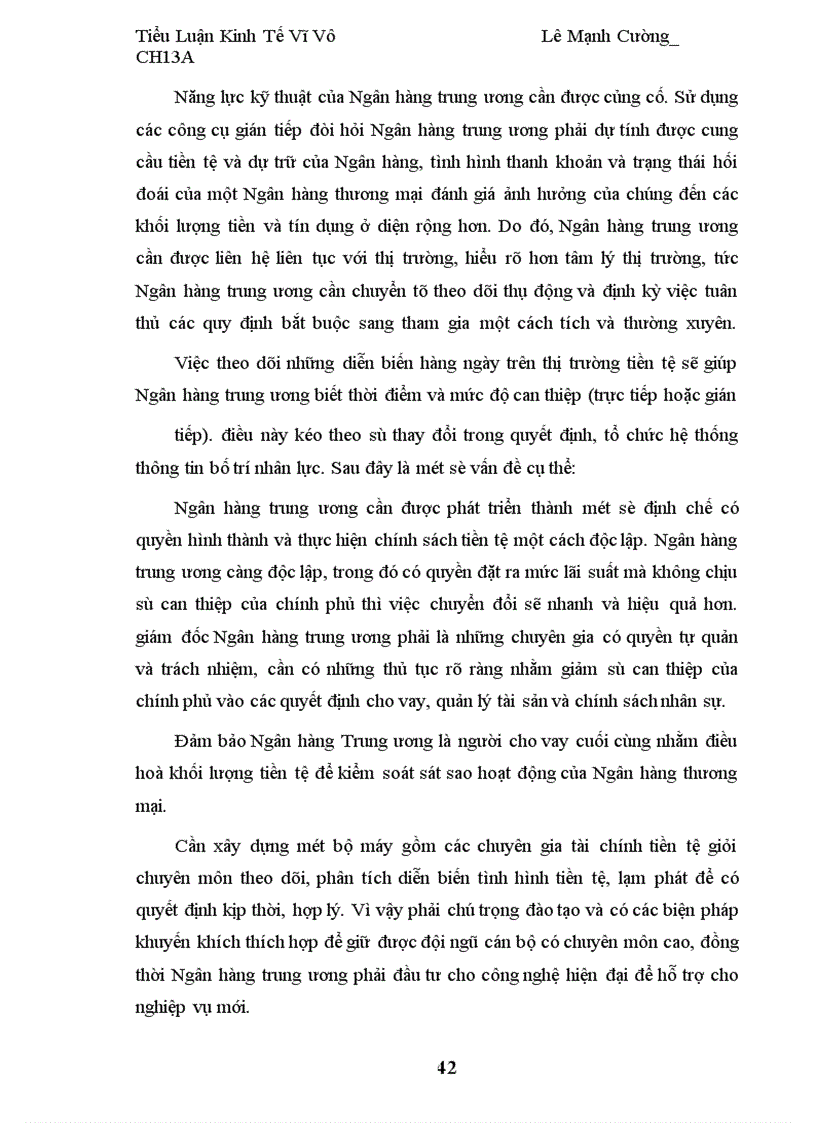 image for page Ngân Hàng Trung ương và các công cụ điều hành chính sách tiền tệ