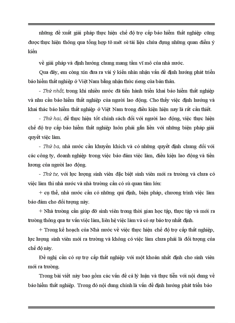 image for page Thực trạng thất nghiệp ở Việt Nam và định hướng triển khai bảo hiểm thất nghiệp