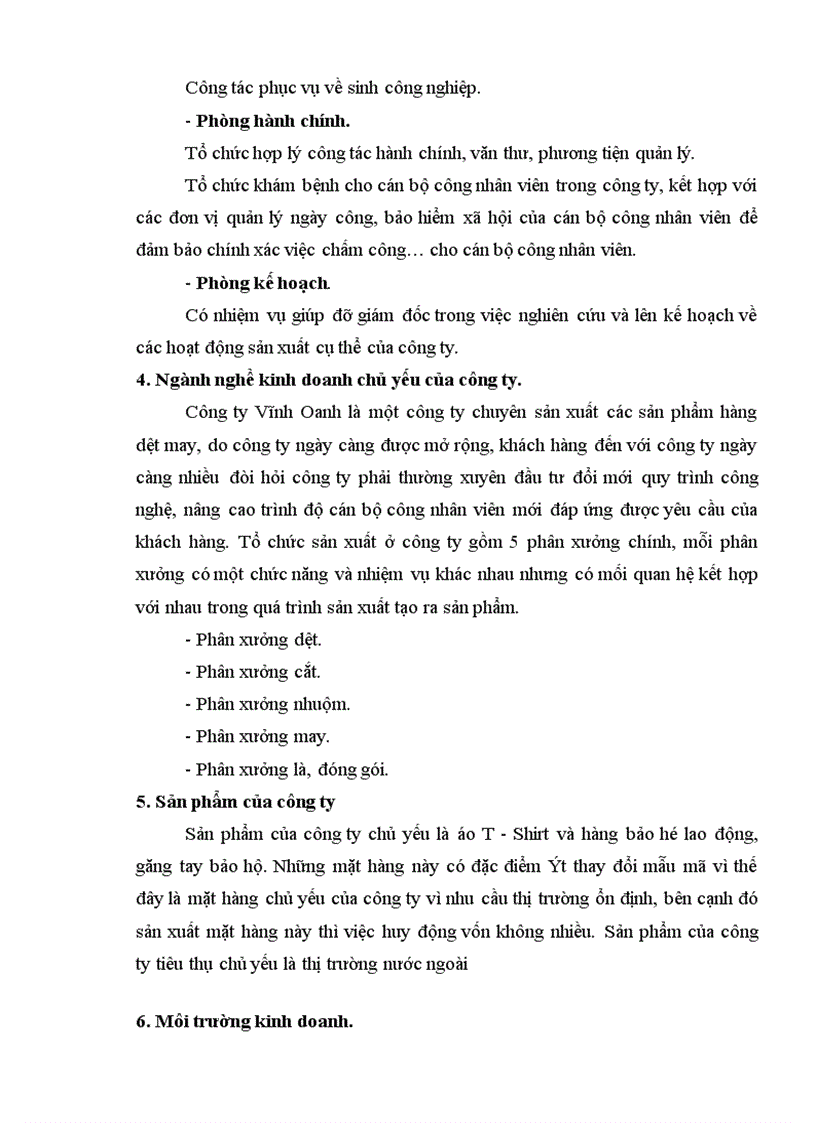 image for page Thực trạng và giải pháp nâng cao hiệu lực quản lý nguồn nhân lực tại Công ty Dệt may Vĩnh Oanh