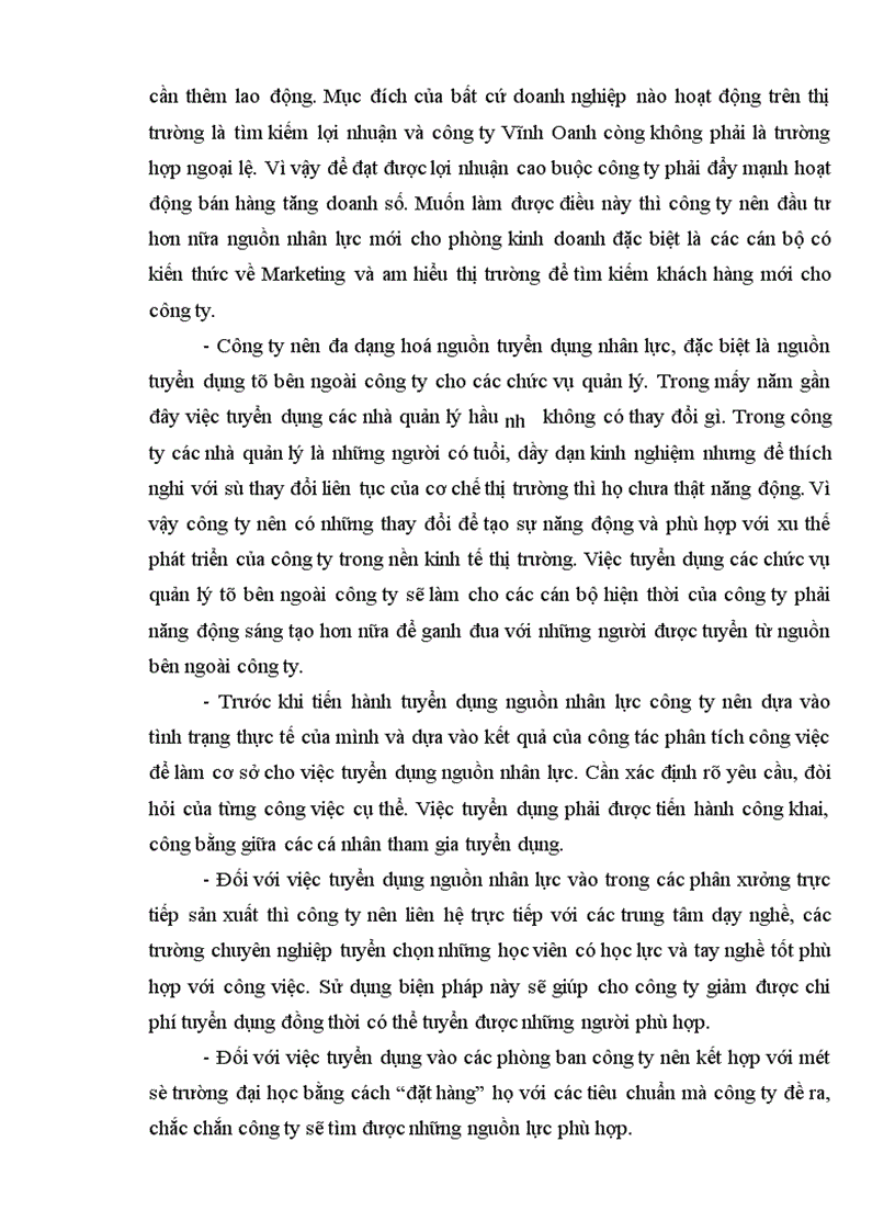 image for page Thực trạng và giải pháp nâng cao hiệu lực quản lý nguồn nhân lực tại Công ty Dệt may Vĩnh Oanh