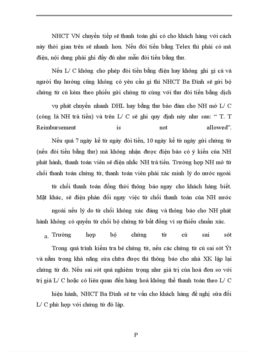 image for page Giải pháp hạn chế rủi ro trong phương thức thanh toán tín dụng chứng từ tại Ngân hàng Công thương Ba Đình – Ngân hàng Công thương Việt Nam