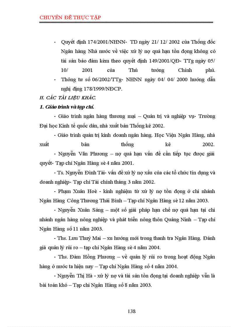 image for page Chế độ pháp lý về xử lý nợ quá hạn - thực tiễn áp dụng tại ngân hàng nông nghiệp và phát triển nông thôn Thăng Long