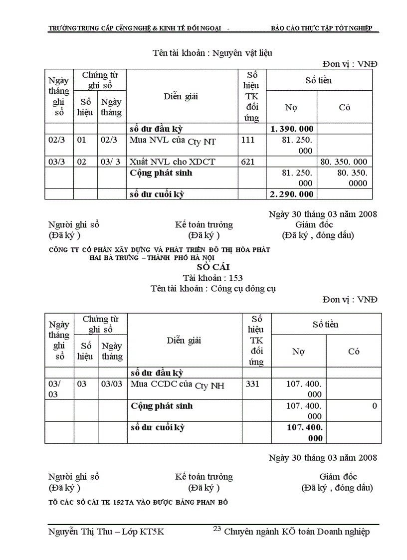 image for page Một số ý kiến nhận xét và đề xuất về công tác kế toán tại Công ty cổ phần xây dựng và phát triển đô thị Hoà Phát .