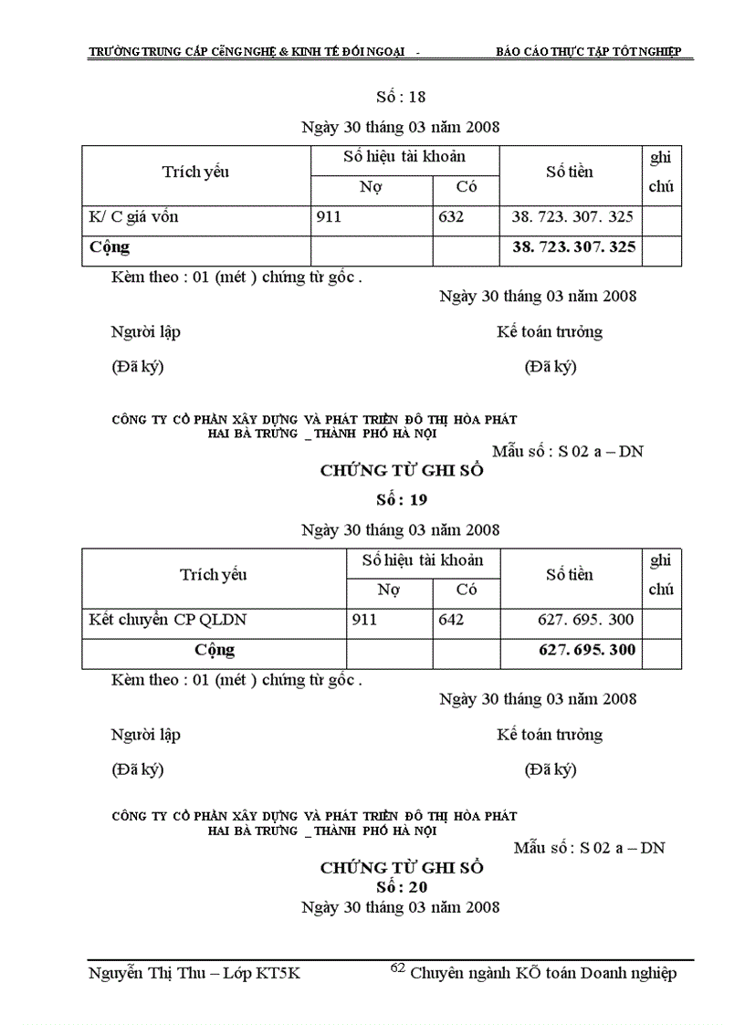 image for page Một số ý kiến nhận xét và đề xuất về công tác kế toán tại Công ty cổ phần xây dựng và phát triển đô thị Hoà Phát .