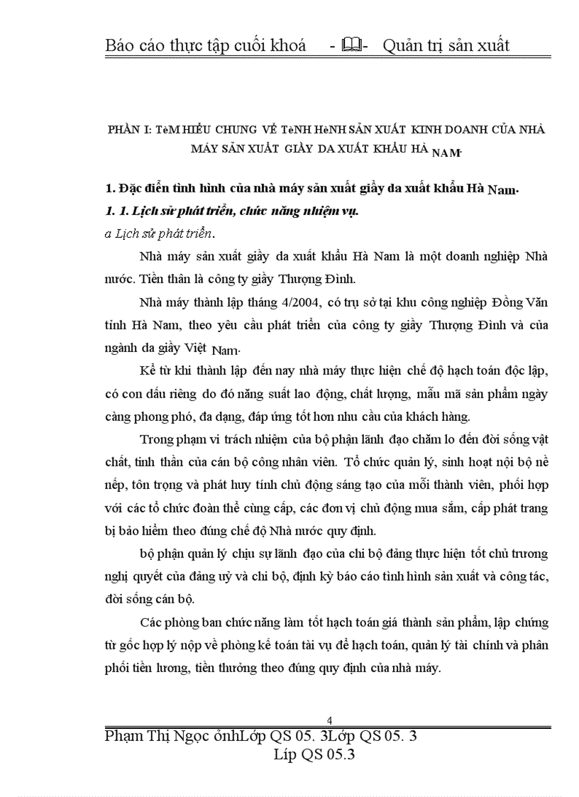 image for page Tình hình sản xuất kinh doanh của nhà máy sản xuẩt giầy da xuất khẩu Hà Nam