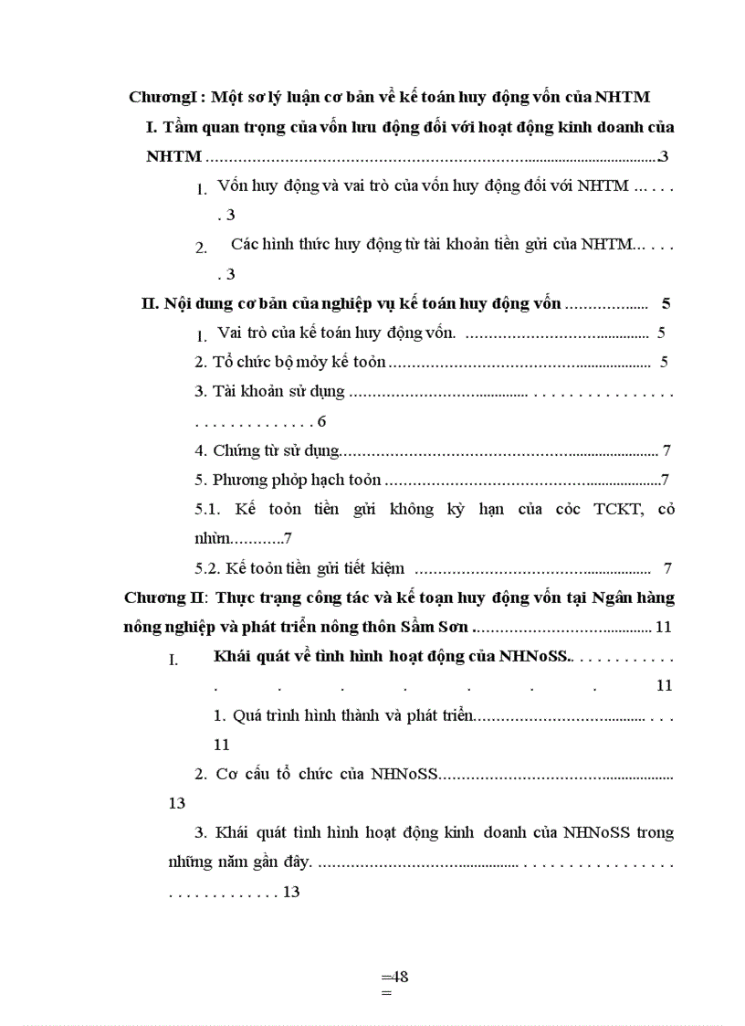 image for page Kế toán huy động vốn thông qua tài khoản tiền gửi tại Ngân hàng với việc nâng cao hiệu quả sử dụng tài khoản tiền gửi tại ngân hàng nông nghiệp và phát triển nông thôn Sầm Sơn