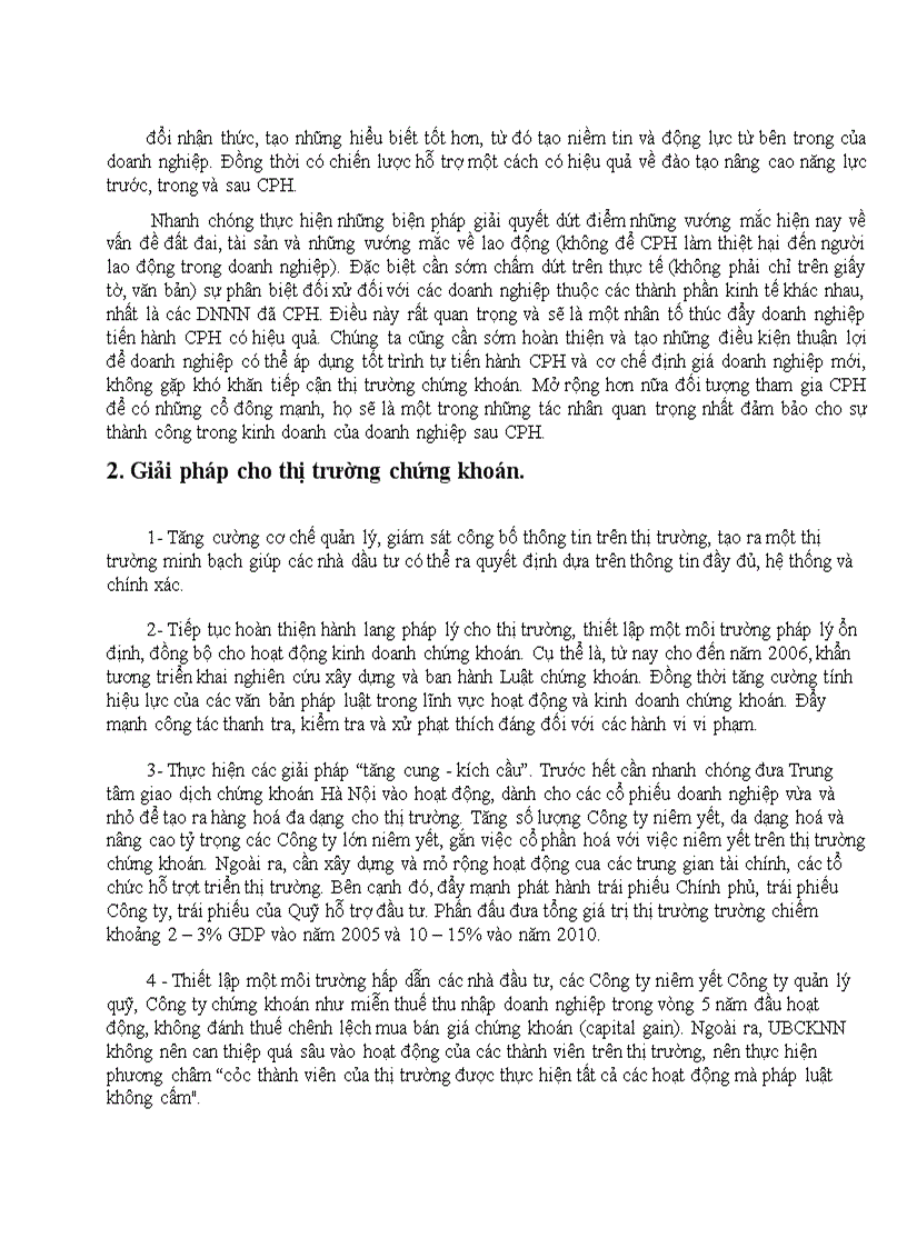 image for page Lý luận về công ty cổ phần và TTCK. Ý nghĩa và sự vận dụng lý luận này ở nước ta.