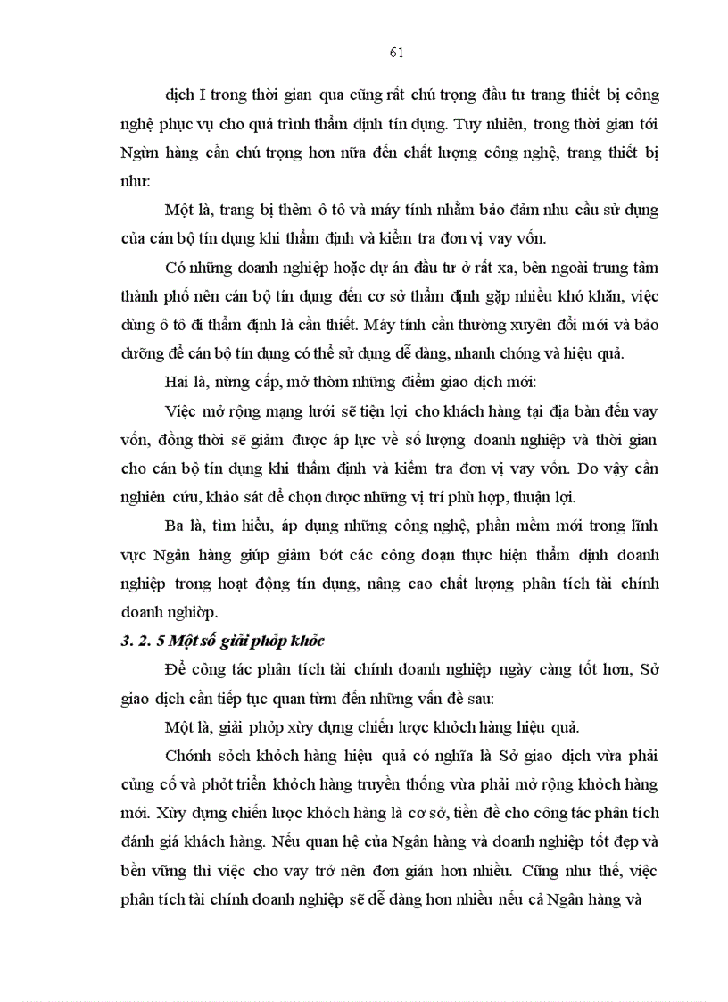 image for page Hoàn thiện công tác phân tích tài chính doanh nghiệp phục vụ hoạt động tín dụng tại Sở giao dịch I Ngân hàng Công thương