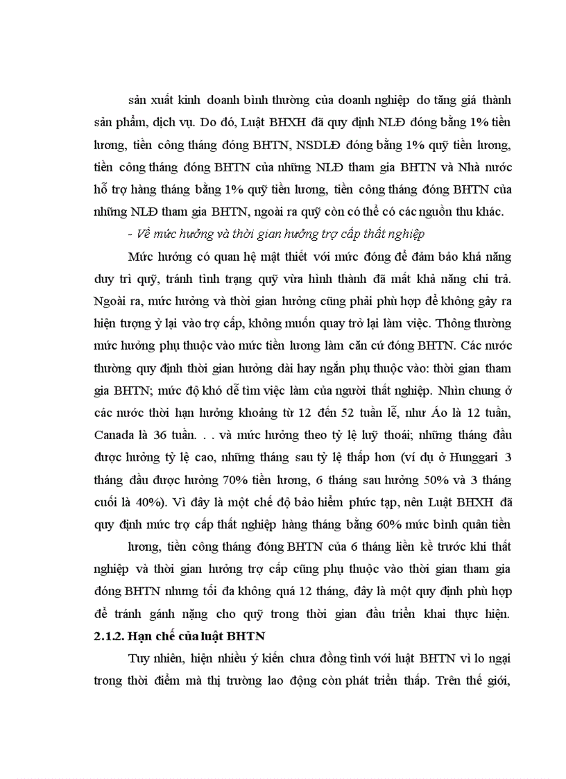 image for page Chính sách BHTN của Việt Nam