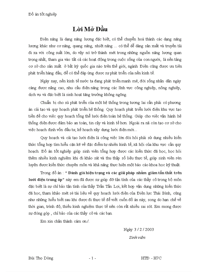 image for page Đánh giá hiện trạng và các giải pháp nhằm giảm tổn thất trên lưới điện trung áp