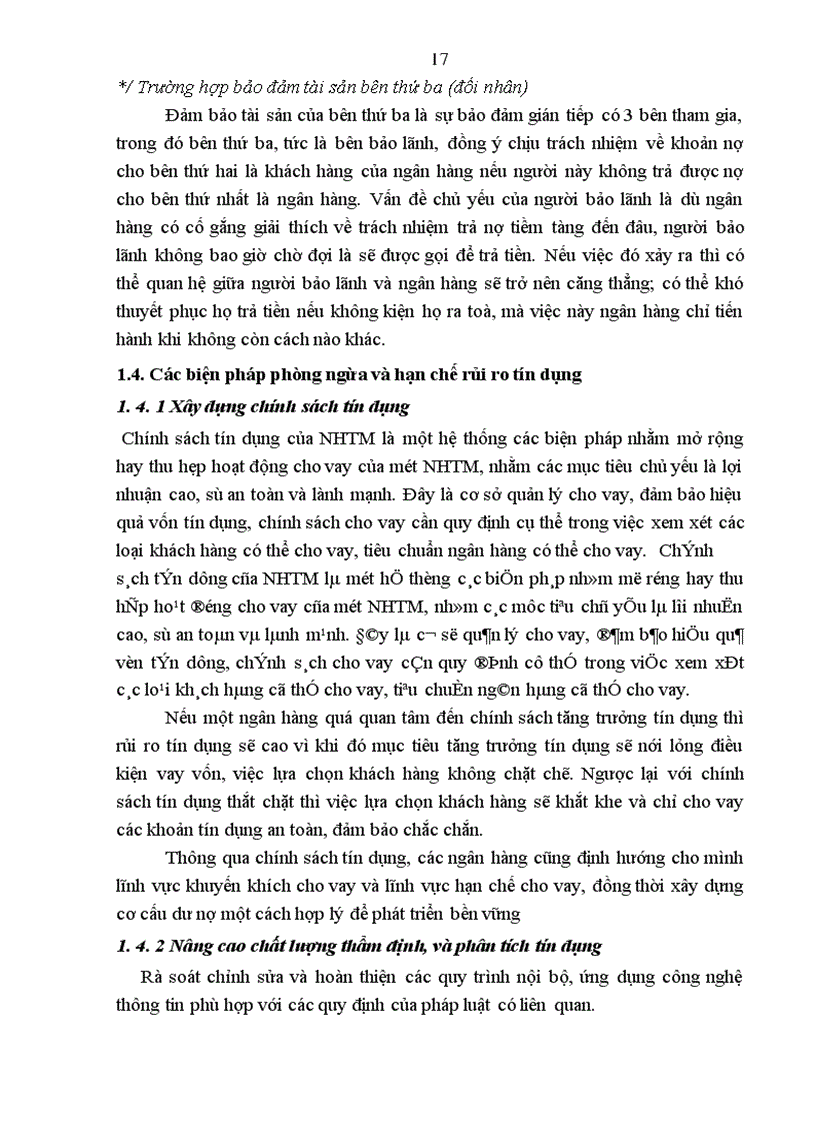 image for page Rủi ro tín dụng tại Chi nhánh NHNo&PTNT huyện Nghĩa Hưng, tỉnh Nam Định - Thực trạng và giải pháp