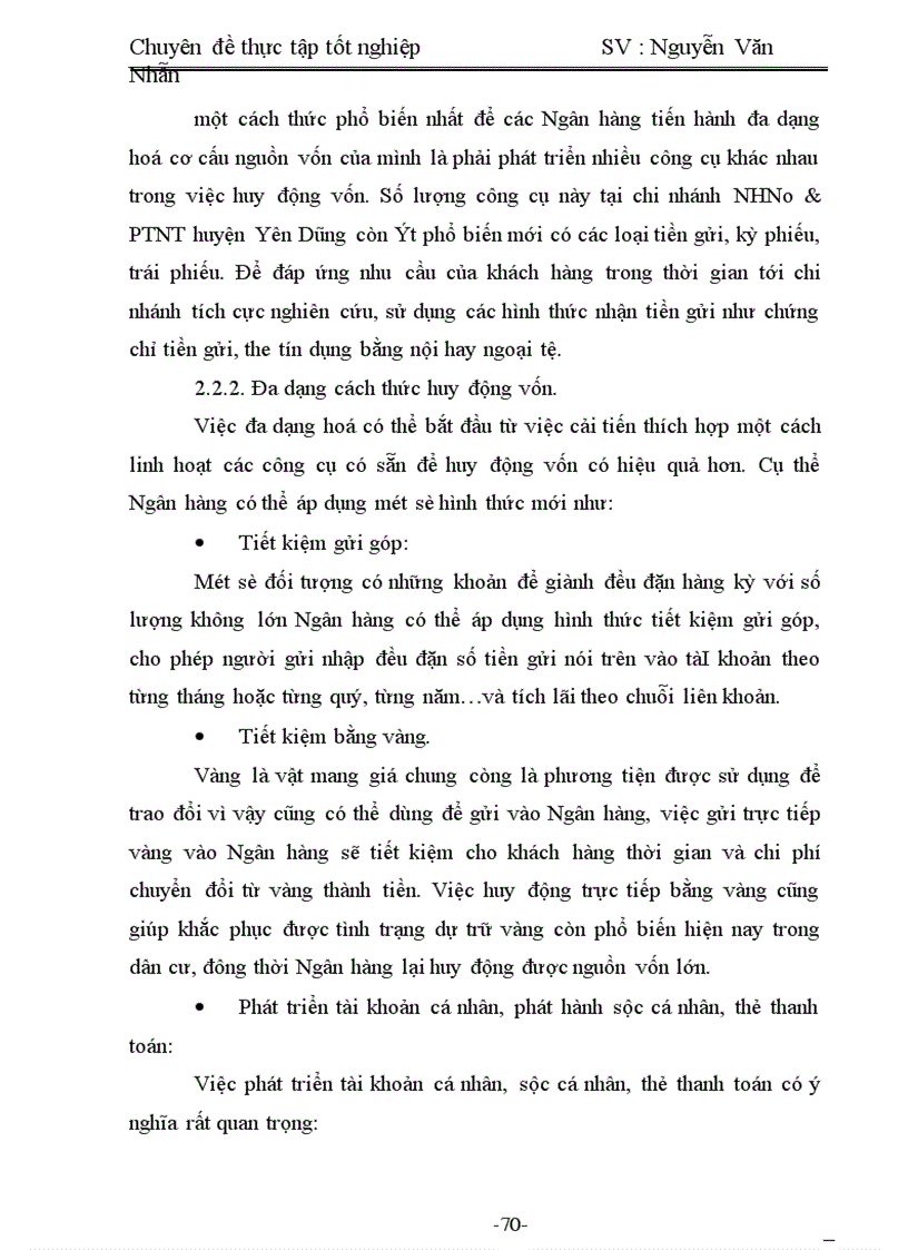 image for page Một số giải pháp nâng cao hiệu quả huy động vốn ở chi nhánh NHNo&PTNT huyện Yên Dũng